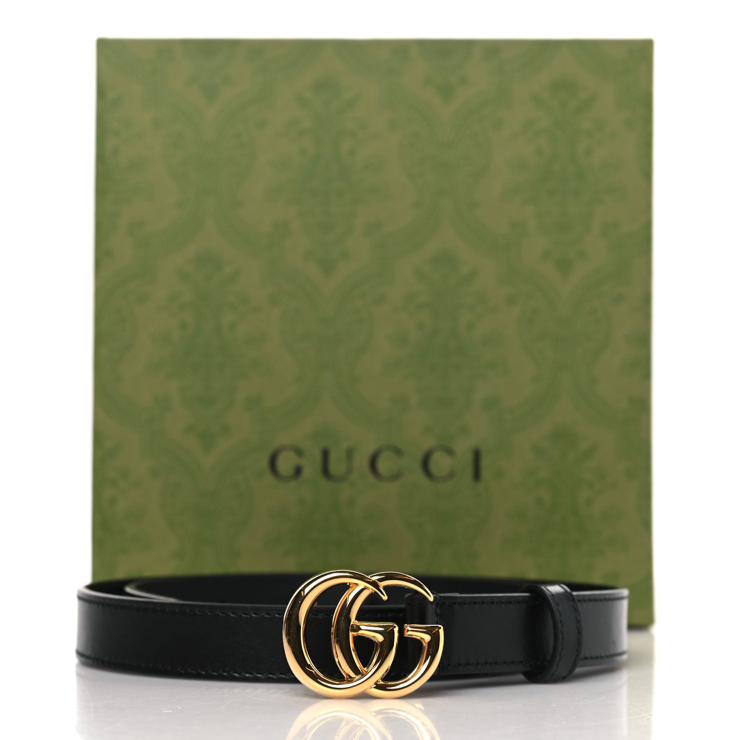 Calfskin Double G 20mm Belt 70 28 Black