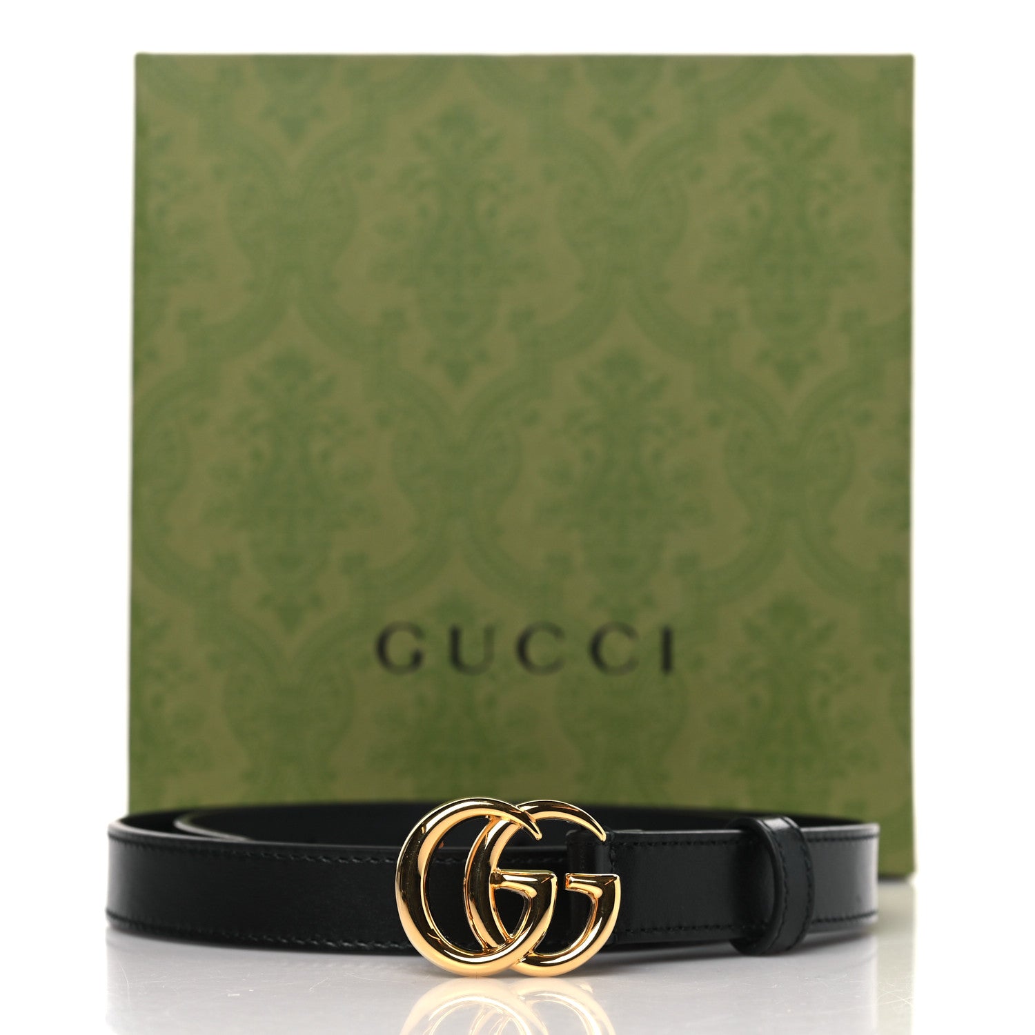 Gucci Calfskin Double G 20mm Belt 70 28 Black 6 of 6