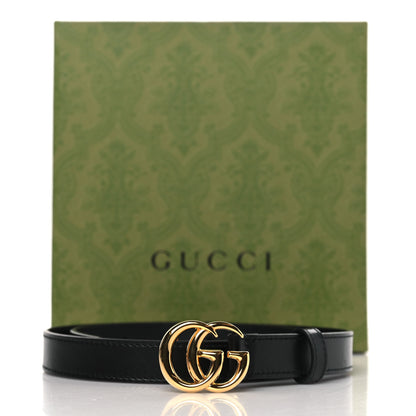Gucci Calfskin Double G 20mm Belt 70 28 Black 6 of 6