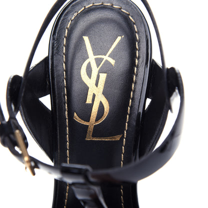 Saint Laurent Patent Tribute 105 Platform Sandals 35 Black 8 of 10