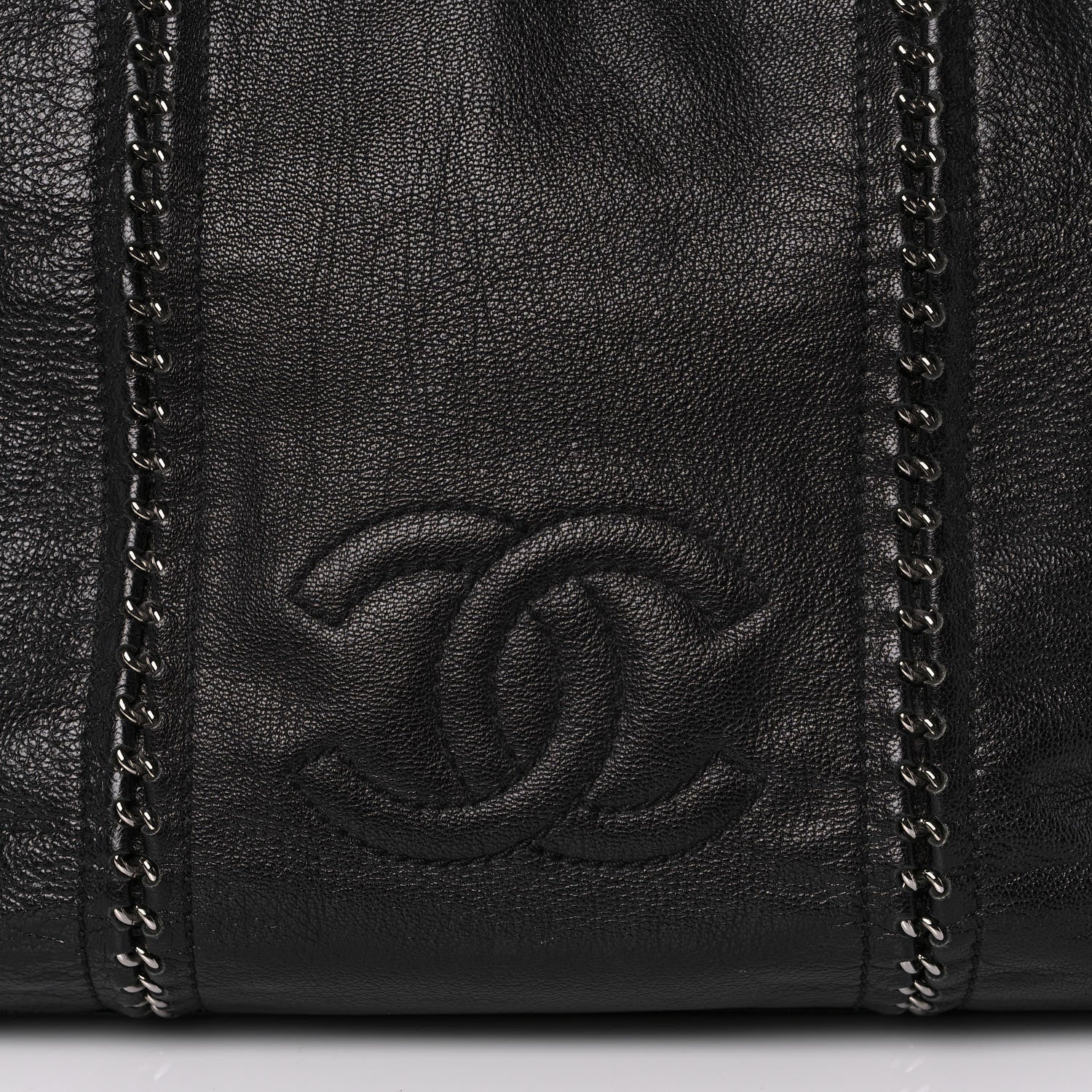 Chanel Deerskin Luxe Ligne Tote Black 8 of 12