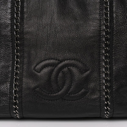 Chanel Deerskin Luxe Ligne Tote Black 8 of 12