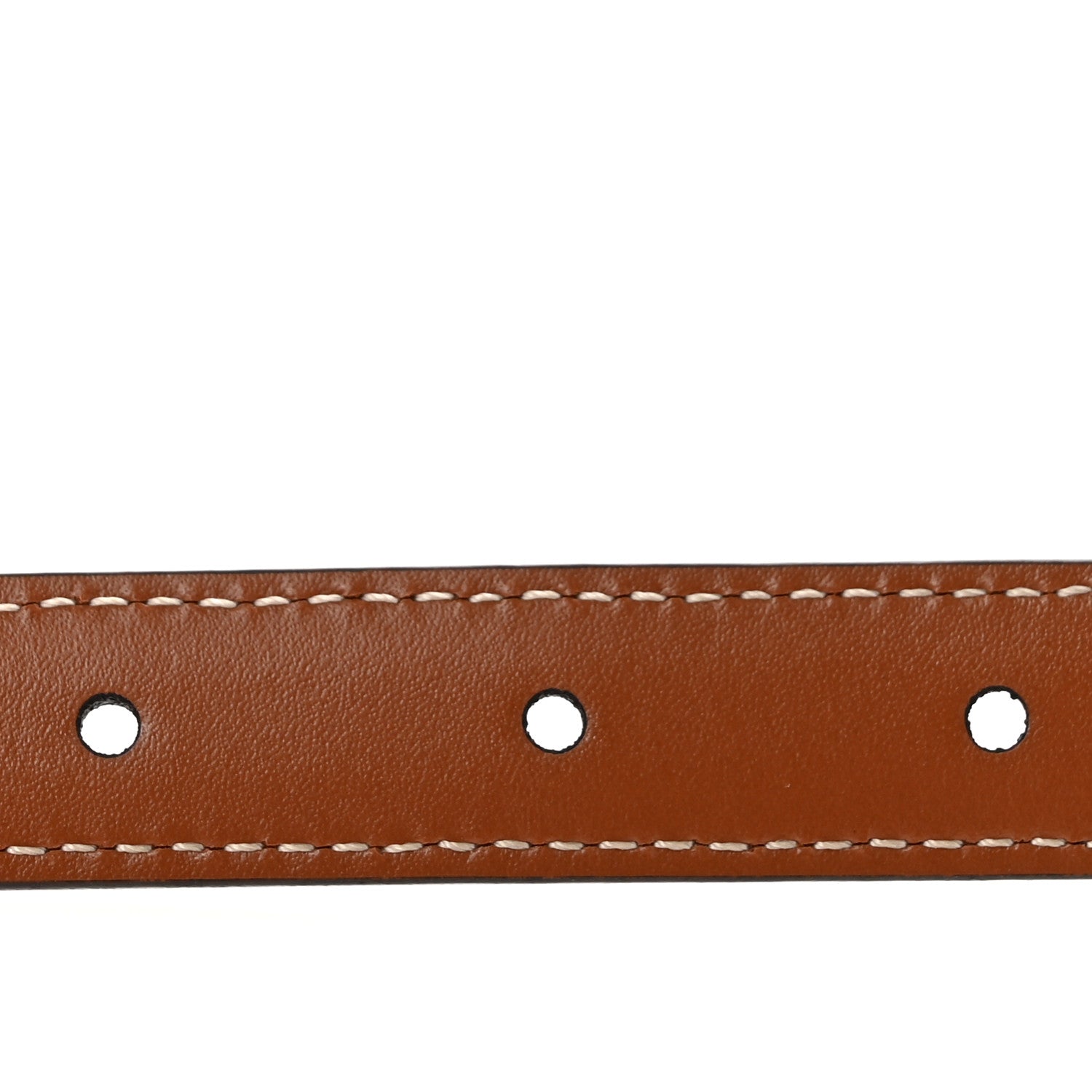 Celine Box Calfskin Medium 25mm Triomphe Belt 75 30 Tan 4 of 7
