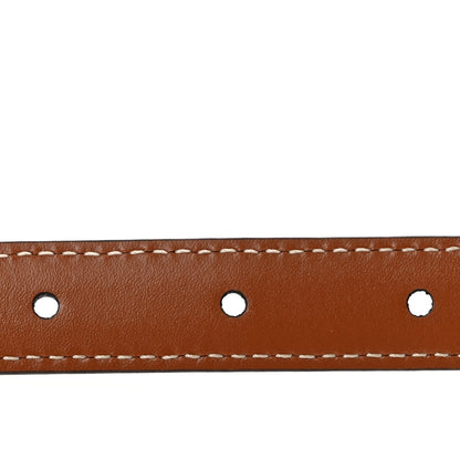Celine Box Calfskin Medium 25mm Triomphe Belt 75 30 Tan 4 of 7