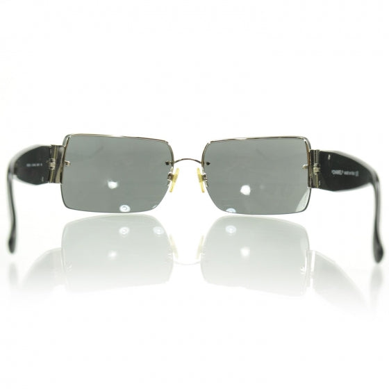 Chanel Crystal CC Logo Sunglasses 4095 B Black 4 of 8