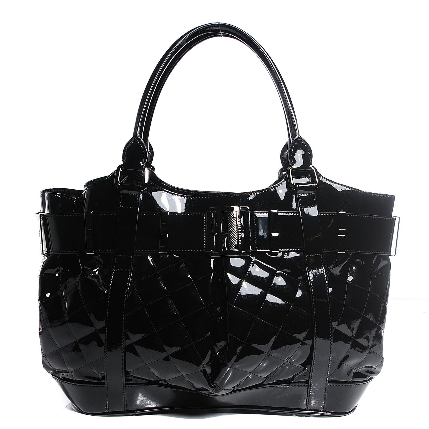 Burberry Patent Quilted Beaton Black 1 of 13