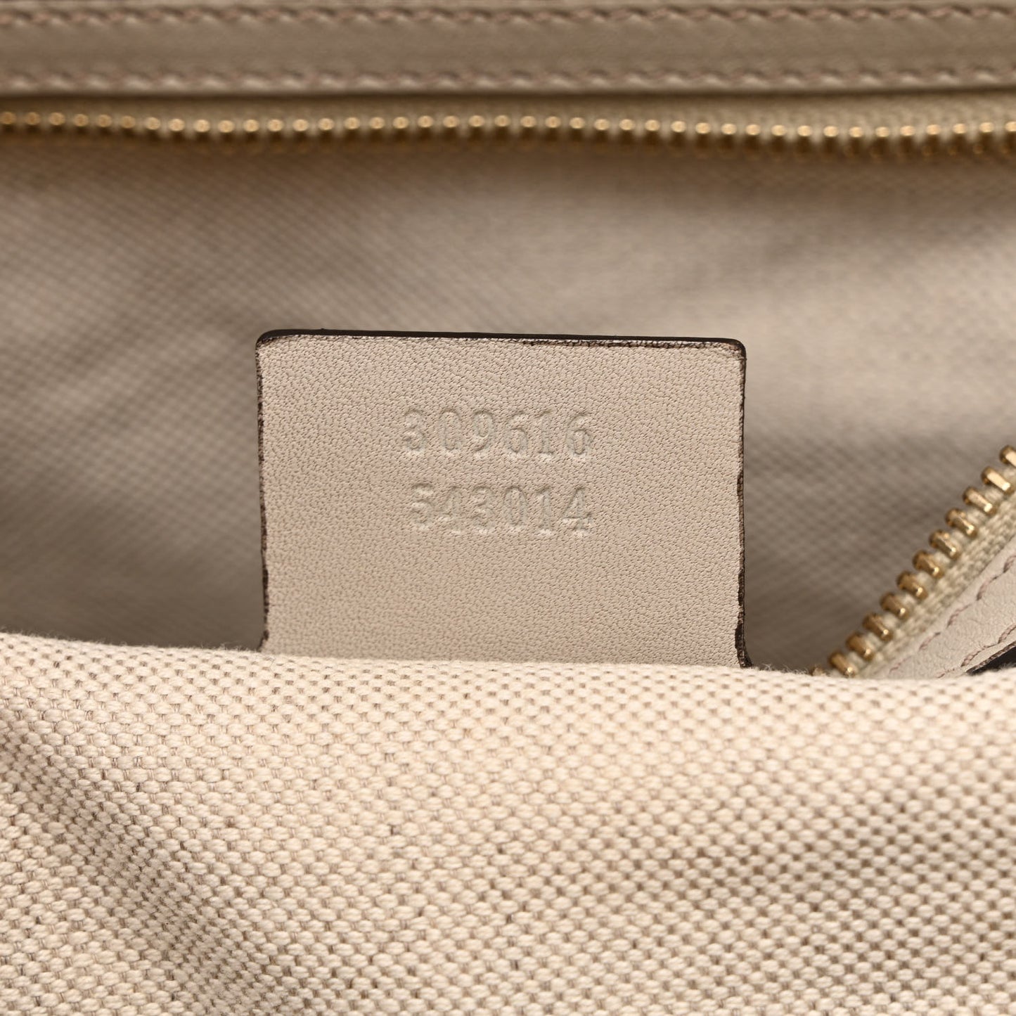 Microguccissima Large Nice Top Handle Dome Bag Beige