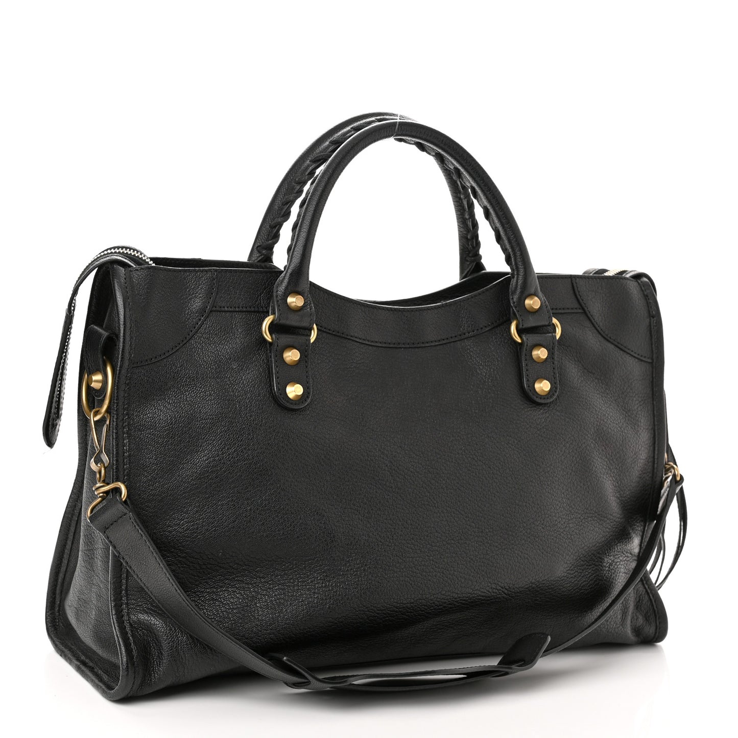 Agneau Classic Silver Hardware City Black
