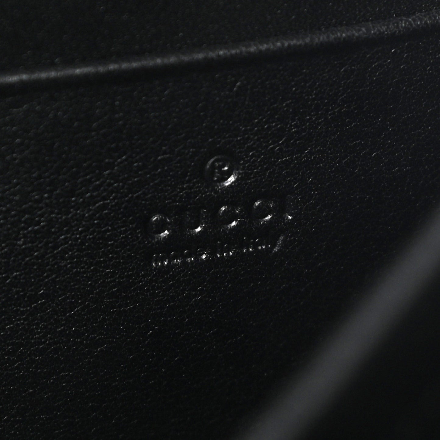 Calfskin Matelasse GG Marmont Chain Wallet Black