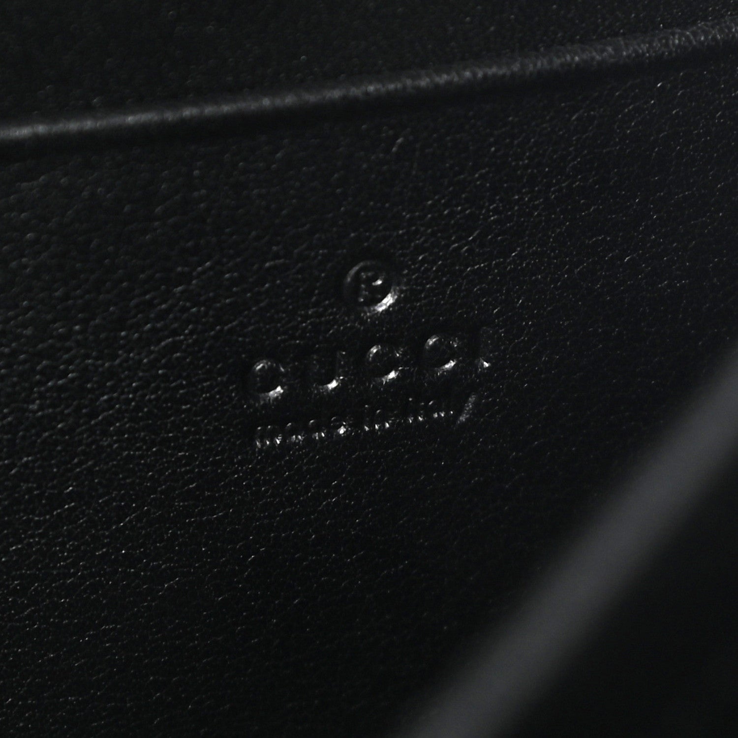 Gucci Calfskin Matelasse GG Marmont Chain Wallet Black 7 of 10