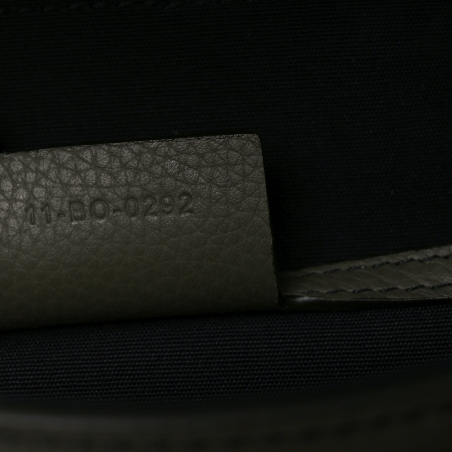 Grained Calfskin Hit The Road Bag Dark Green