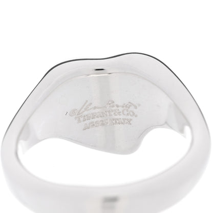 Tiffany Sterling Silver Elsa Peretti Full Heart Ring 47 4 4 of 5