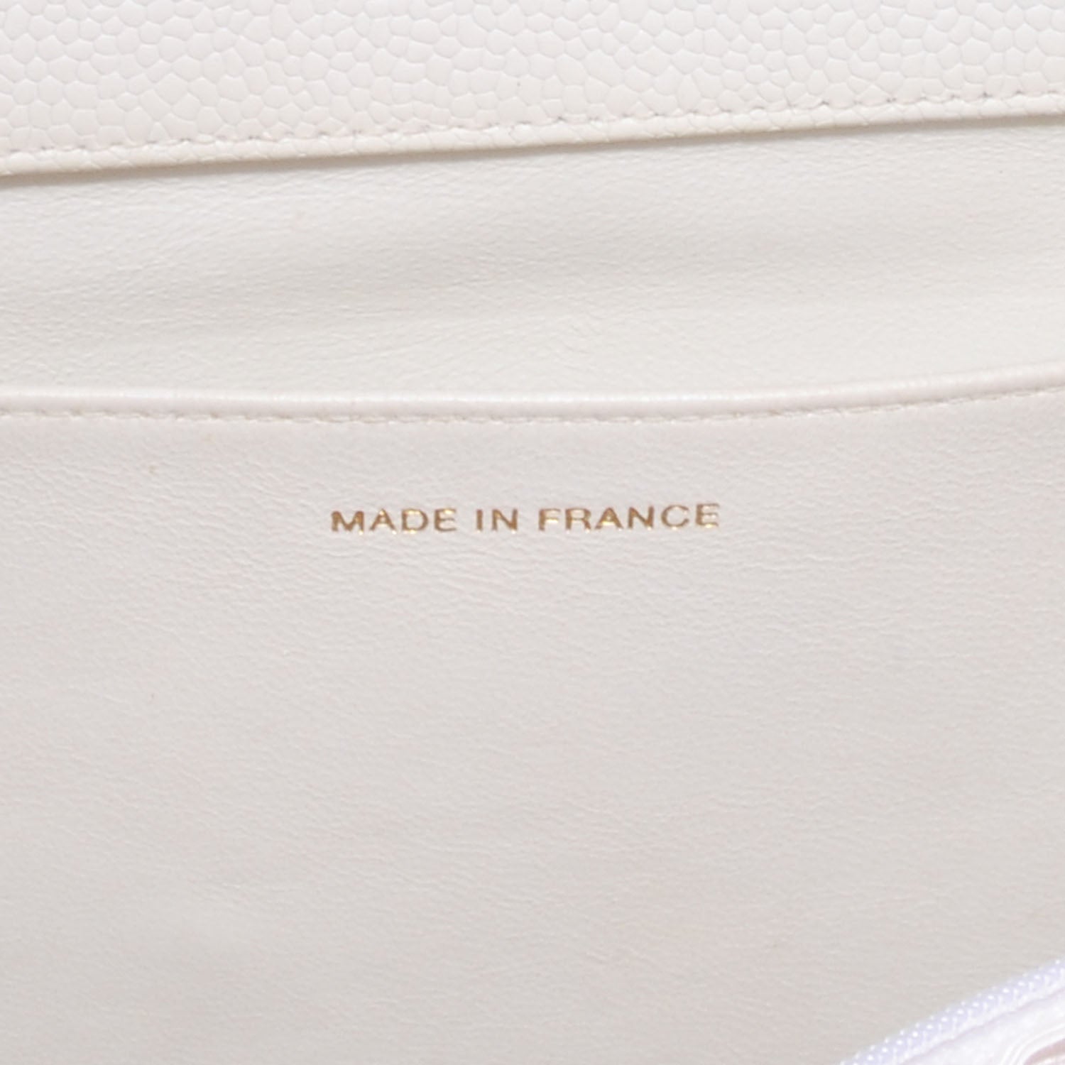 Chanel Caviar Quilted Grand Shopping Tote GST White 7 of 9