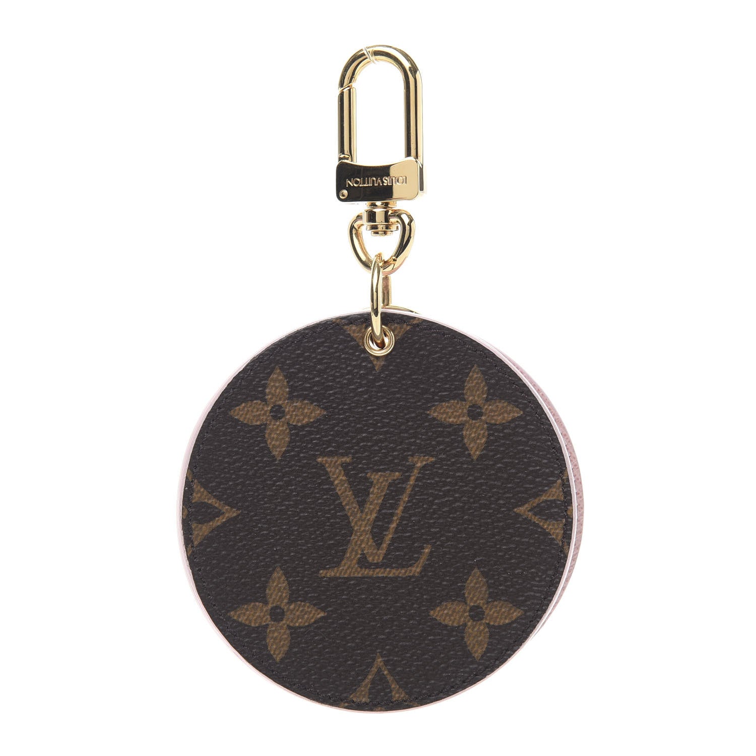 Louis Vuitton Monogram LV Mirror Bag Charm Key Holder Rose Ballerine 3 of 5