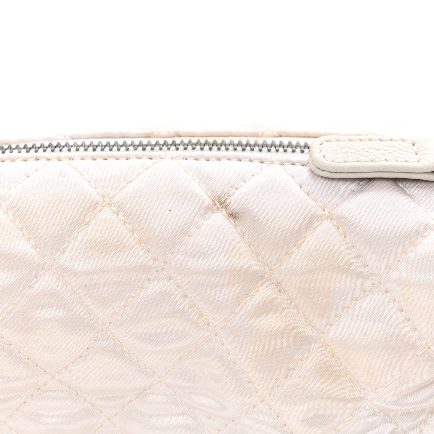 Calfskin Baby Coco Cabas White