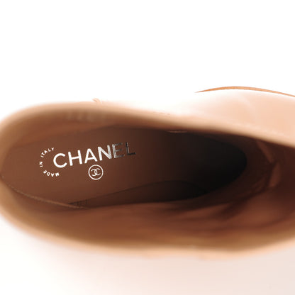 Chanel Calfskin Ascot CC Boots 42 Light Beige 7 of 9