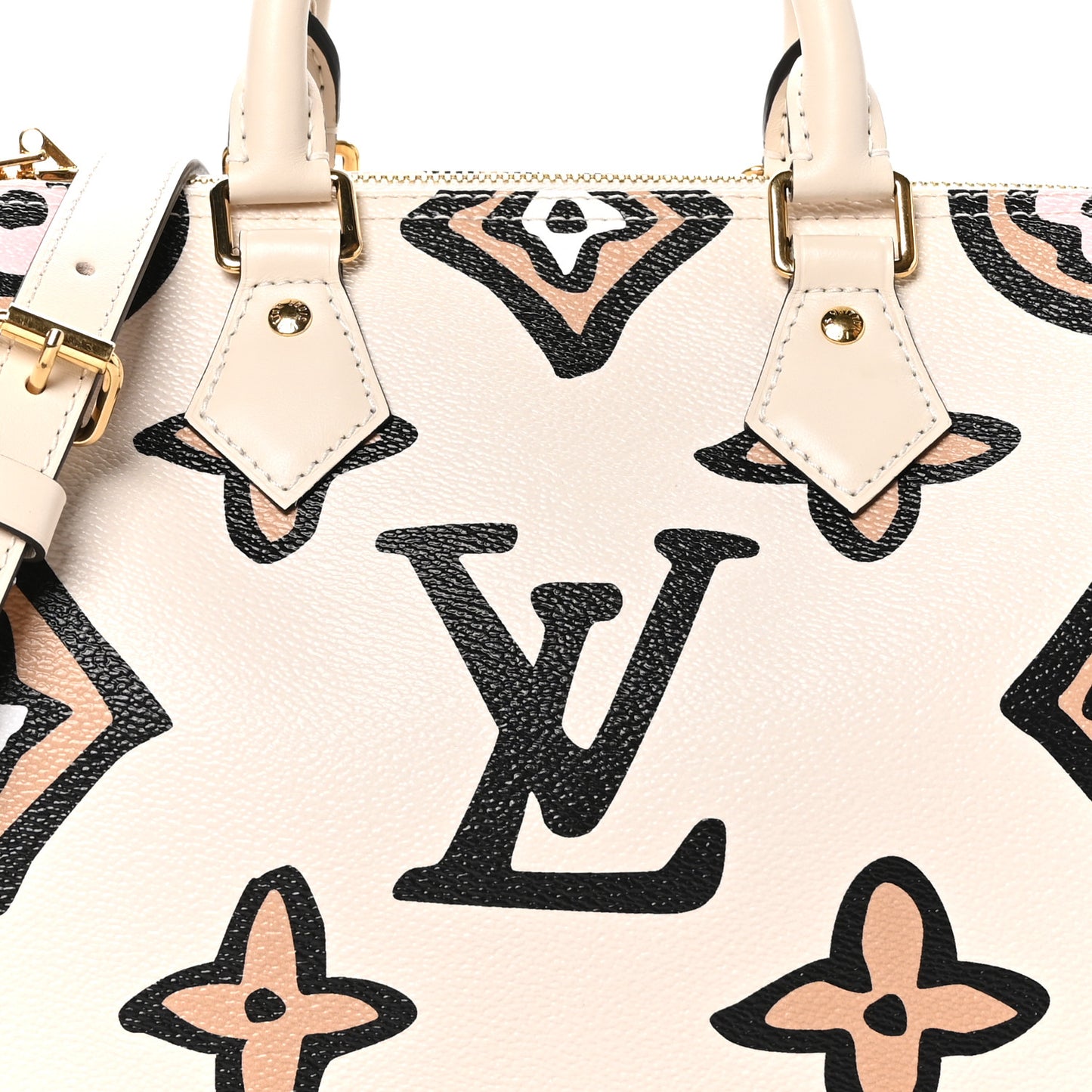 Monogram Giant Wild At Heart Speedy Bandouliere 25 Creme