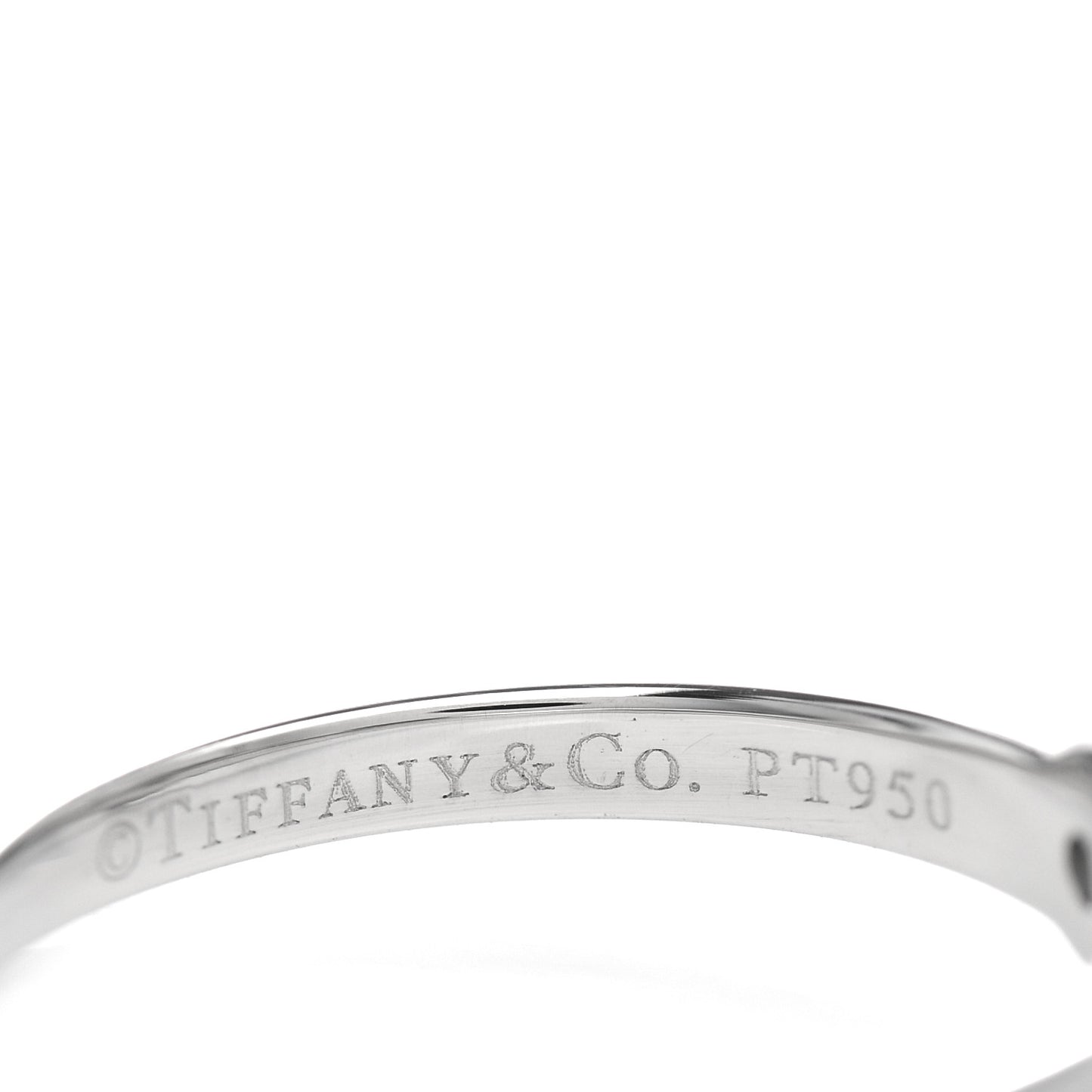 Platinum Diamond .38ct Solitaire Engagement Ring 48 4.5