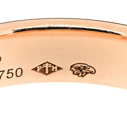 Hermes 18K Rose Gold Diamond Ever Herakles Wedding Band Ring 49 4.75 6 of 7