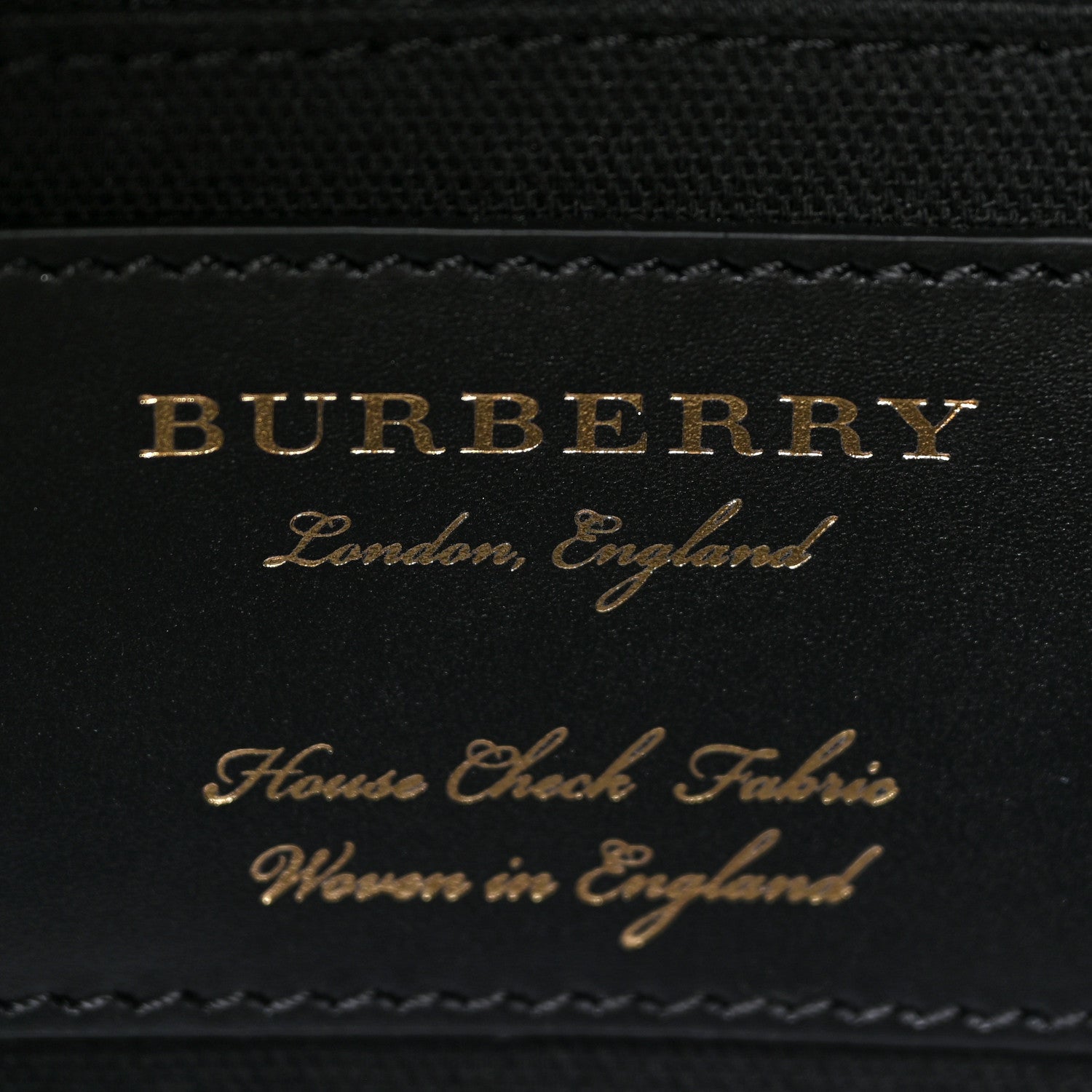 Burberry Derby Calfskin House Check Medium Camberley Black 7 of 10