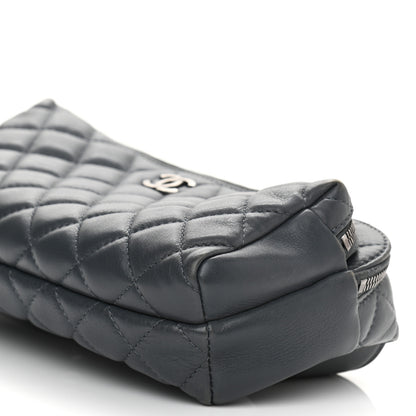 Chanel Calfskin Quilted Waist Bag Dark Grey 11 of 12