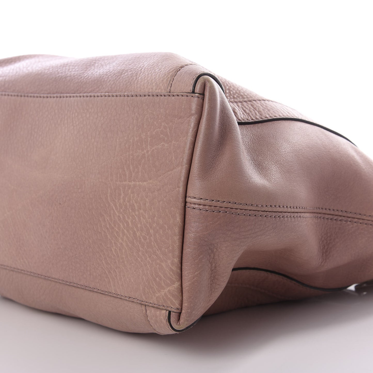 Pebbled Calfskin Medium Miss GG Top Handle Bag Mauve