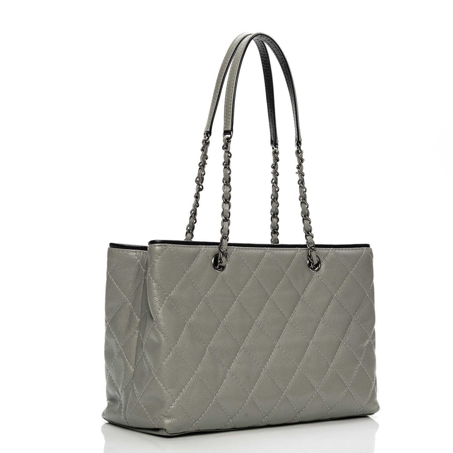 Chanel Caviar Large Be Caviar Tote Grey Black 3 of 8