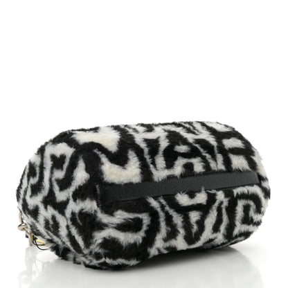Marc Jacobs Faux Fur The Duffle Top Handle Bag Black White 4 of 10
