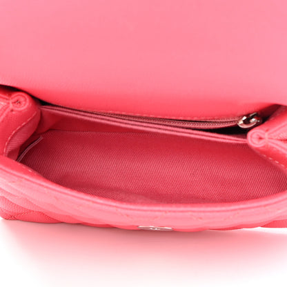 Chanel Caviar Quilted Incognito Extra Mini Coco Handle Flap Pink 5 of 12
