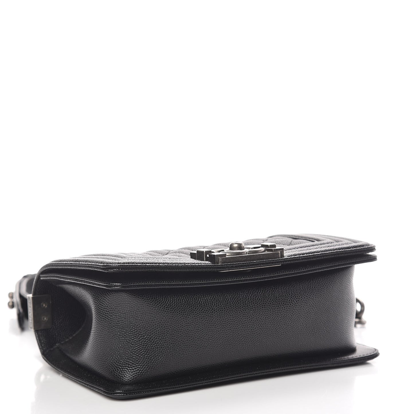 Caviar Quilted Small Boy Flap Black