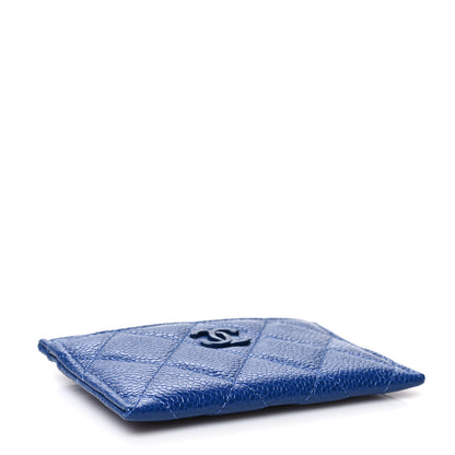 Chanel Caviar Quilted Incognito Card Holder Blue 4 of 11