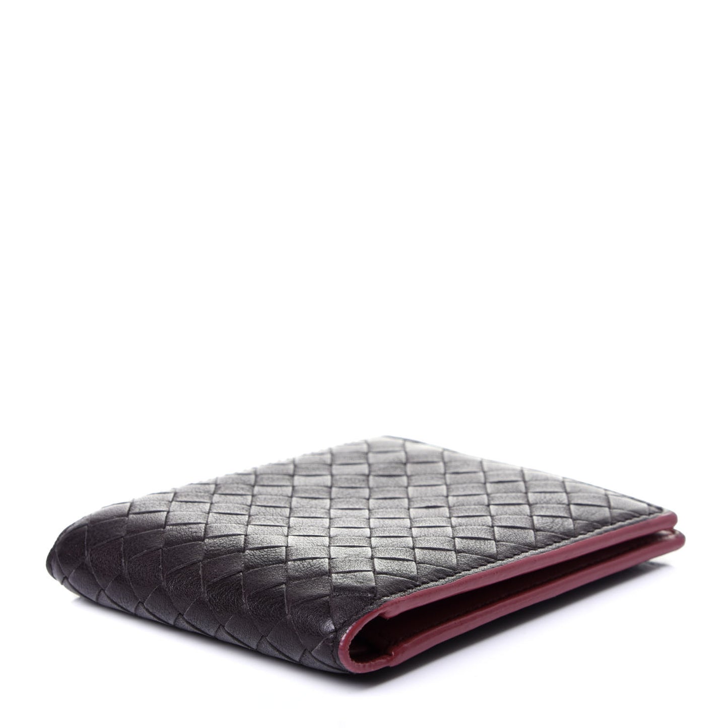 Nappa Intrecciato Bi-Fold Wallet Ebano Multicolor