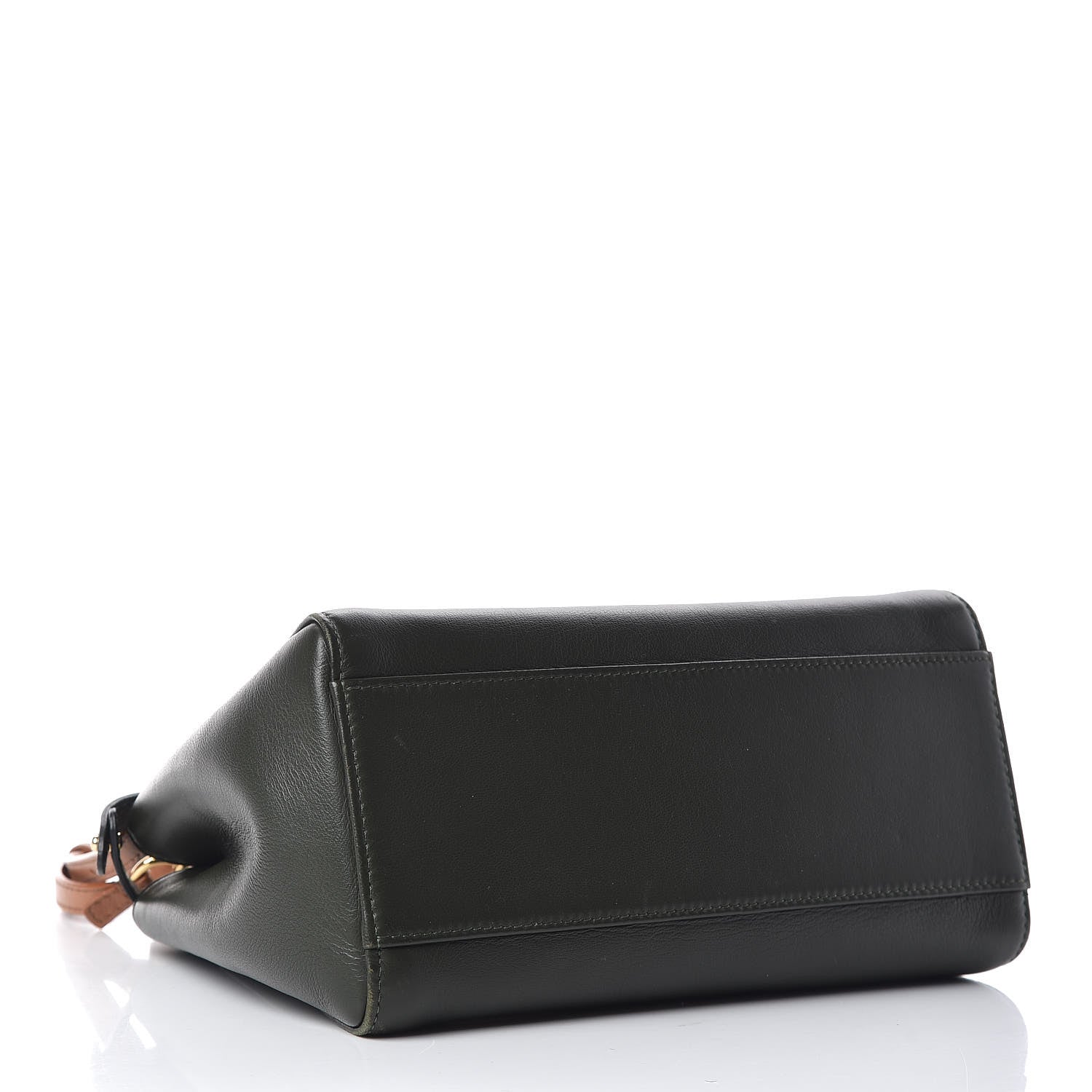 Fendi Nappa Colorblock Mini Peekaboo Iconic Satchel Oliva Vacchetta Powder Pink 4 of 9