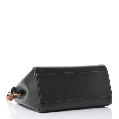 Fendi Nappa Colorblock Mini Peekaboo Iconic Satchel Oliva Vacchetta Powder Pink 4 of 9