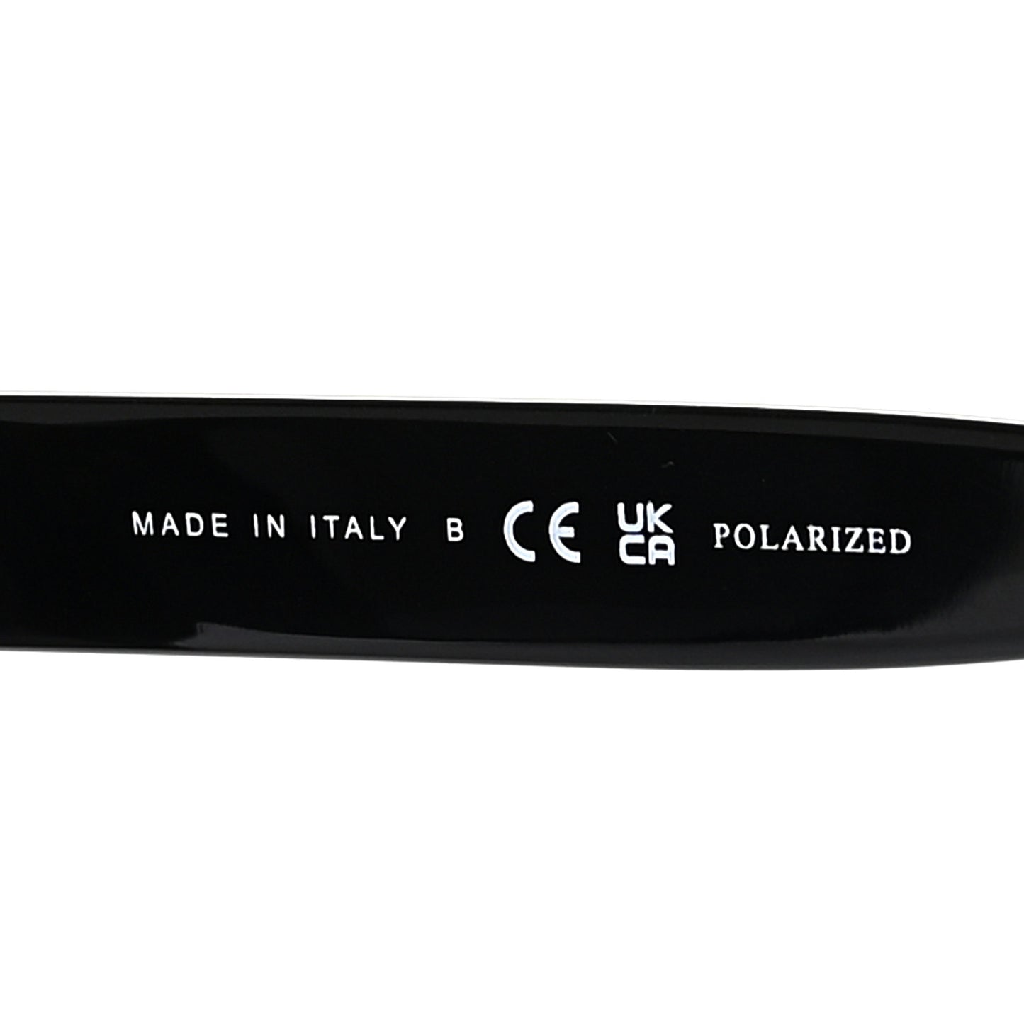 Acetate Pantos Logo Polarized Sunglasses 5458 Black