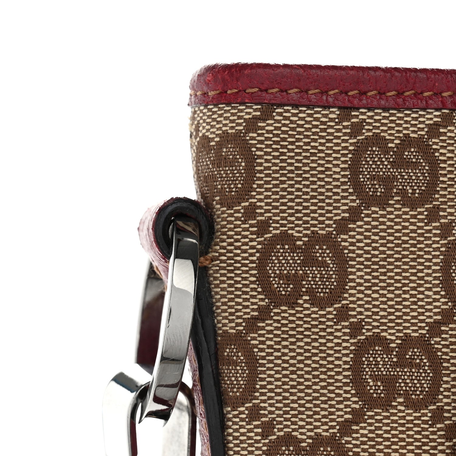 Gucci GG Supreme Monogram Medium Flat Messenger Bag Red 12 of 13
