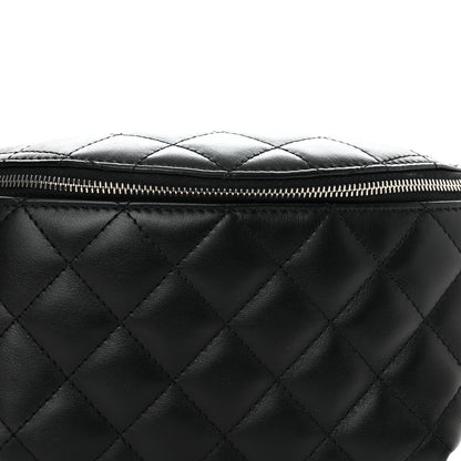 Chanel Calfskin Quilted Waist Belt Bag Black 8 of 10
