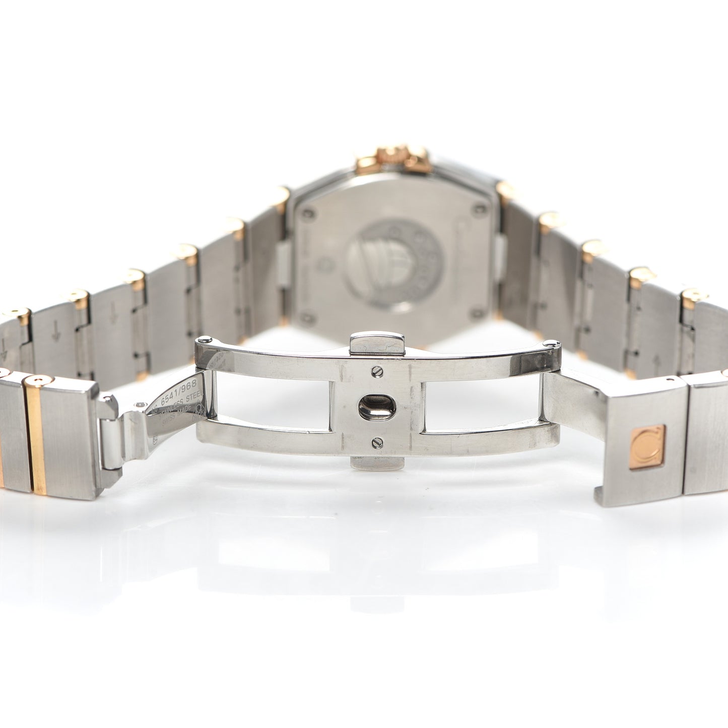 Stainless Steel 18K Yellow Gold Diamond Mother of Pearl 25mm Constellation Manhattan Quartz Watch 131.20.25.60.55.002