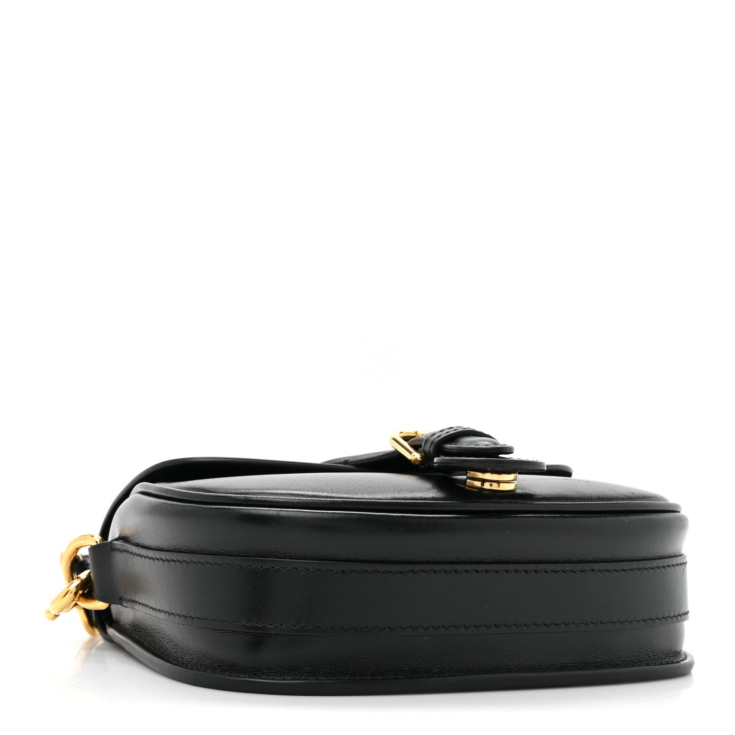 Box Calfskin Small Bobby Flap Black