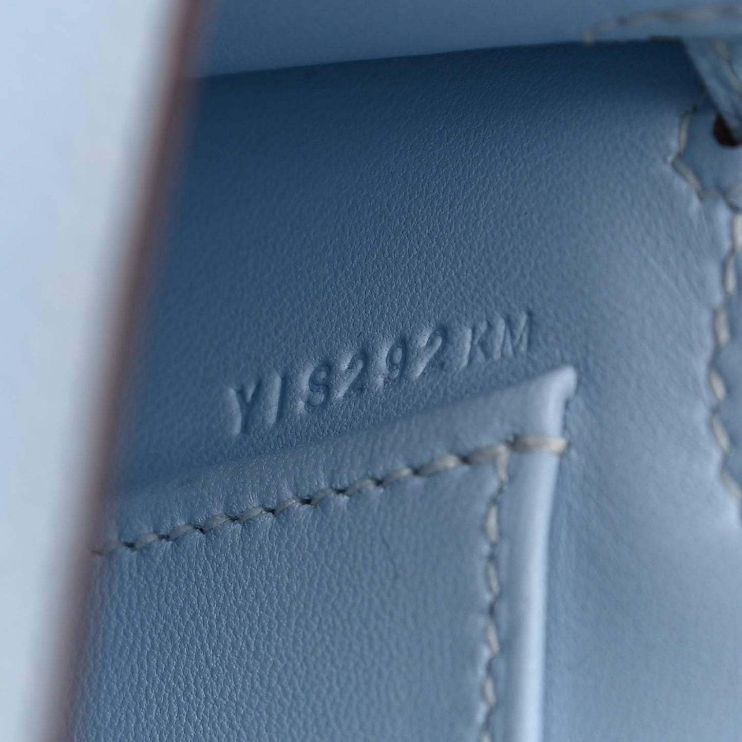 Epsom Mini Kelly Sellier 20 Bleu Brume