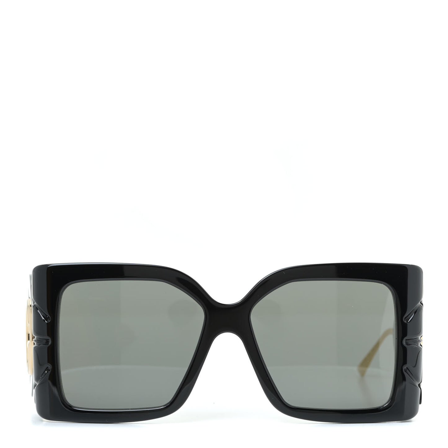 Acetate Square Frame Wing Sunglasses GG0535S Black
