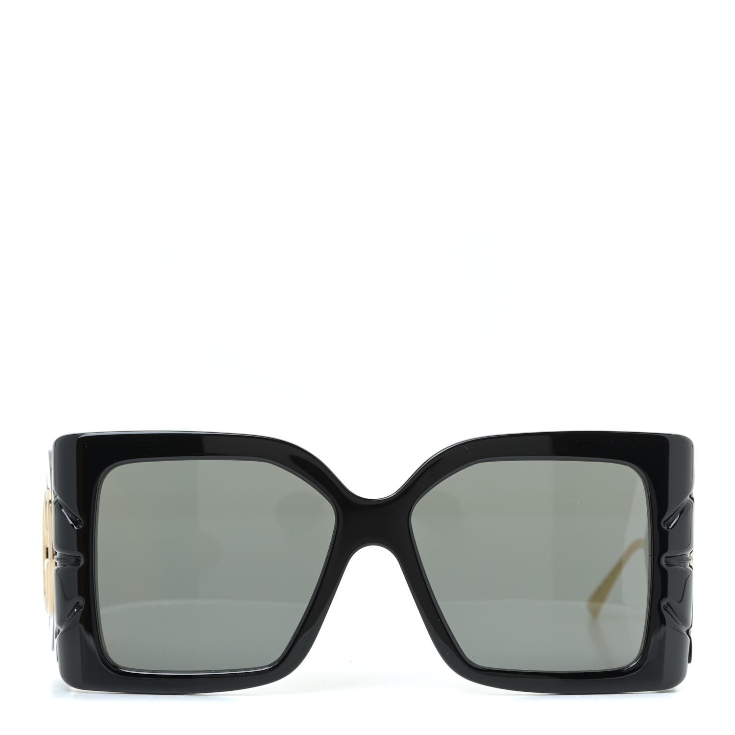 Gucci Acetate Square Frame Wing Sunglasses GG0535S Black 2 of 7