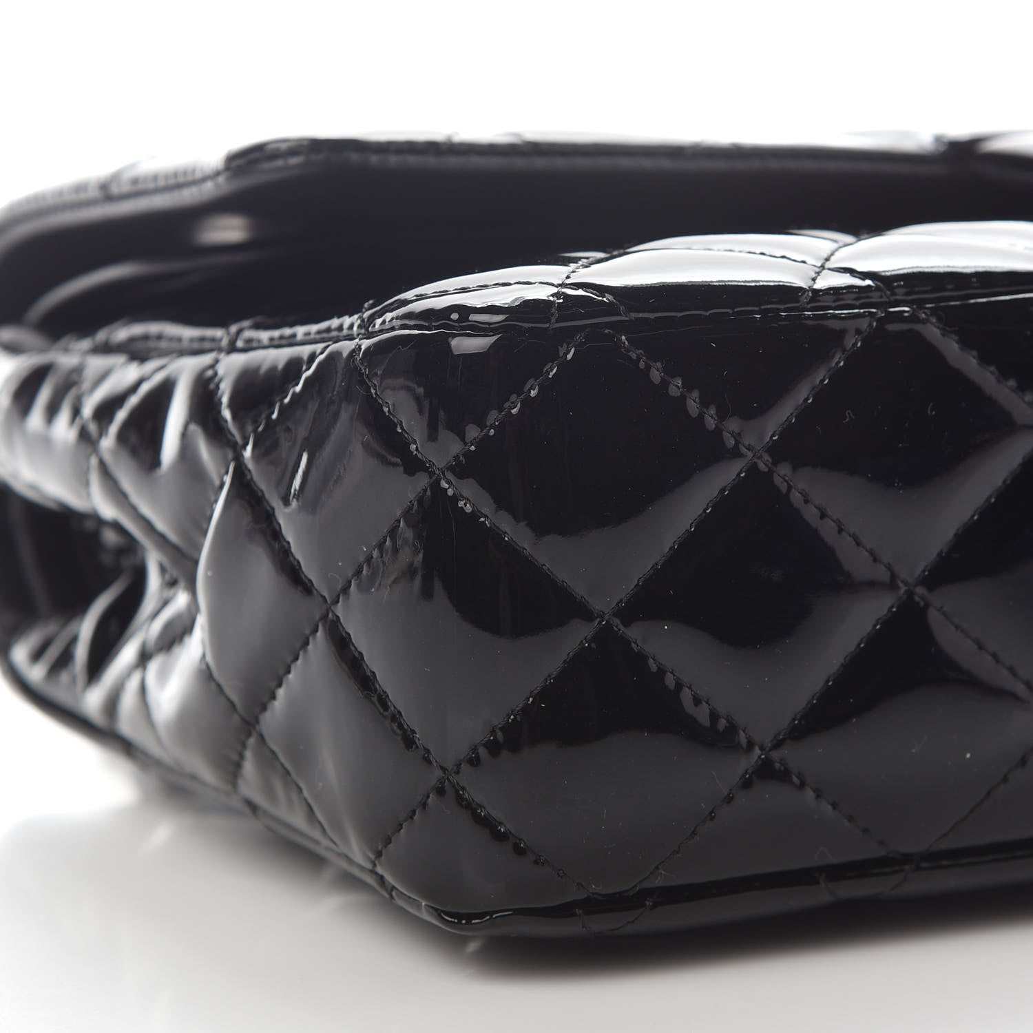 Chanel Patent Quilted Medium Double Flap Black 8 of 12