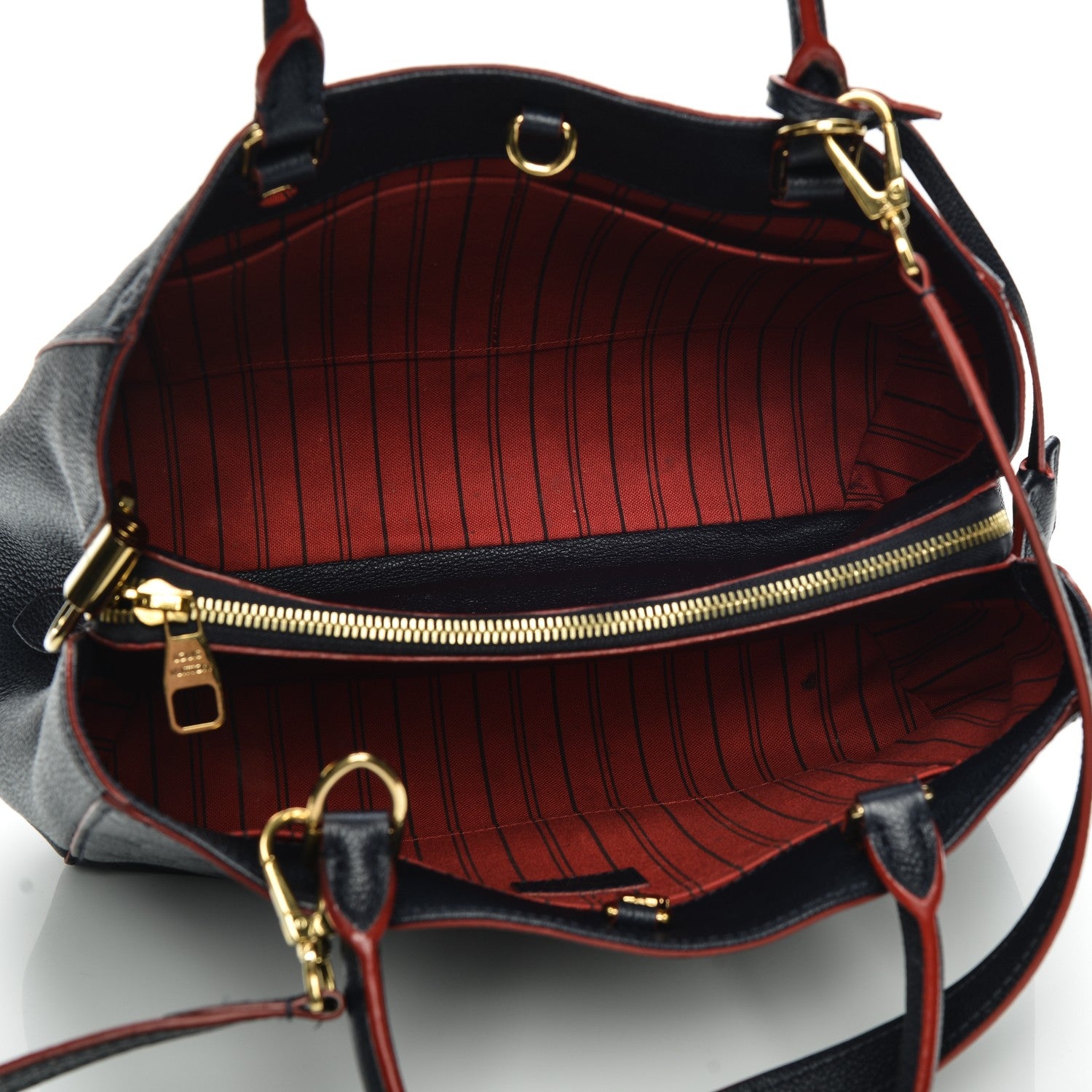 Louis Vuitton Empreinte Montaigne MM Marine Rouge 5 of 8