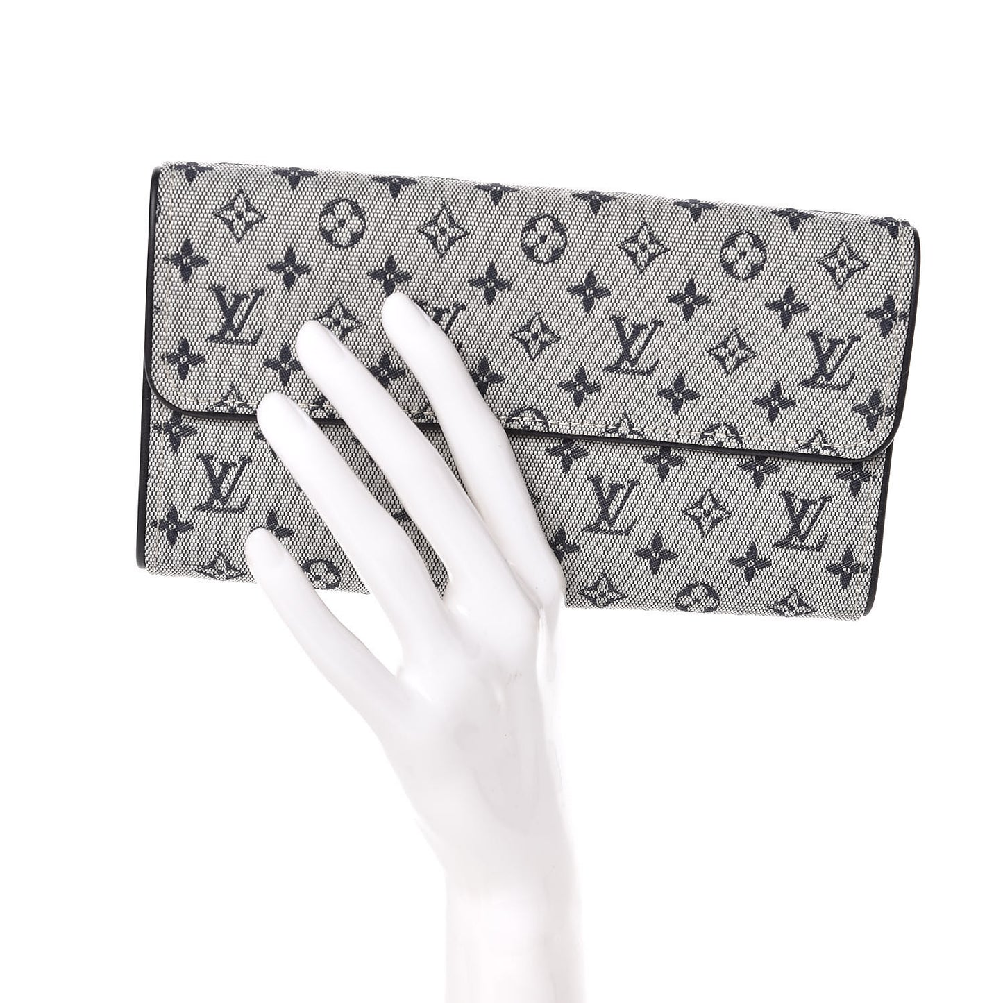 Mini Monogram Porte Tresor International Wallet Blue