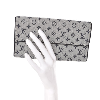 Louis Vuitton Mini Monogram Porte Tresor International Wallet Blue 2 of 6