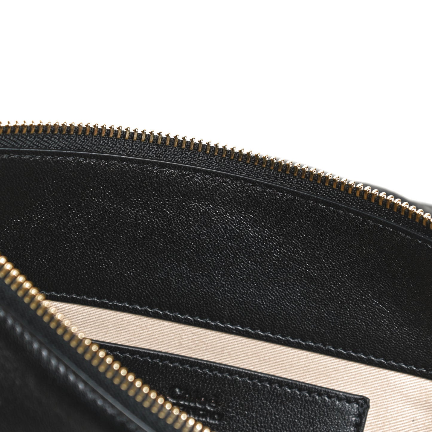Supple Lambskin Small Faye Soft Zippered Shoulder Bag Black