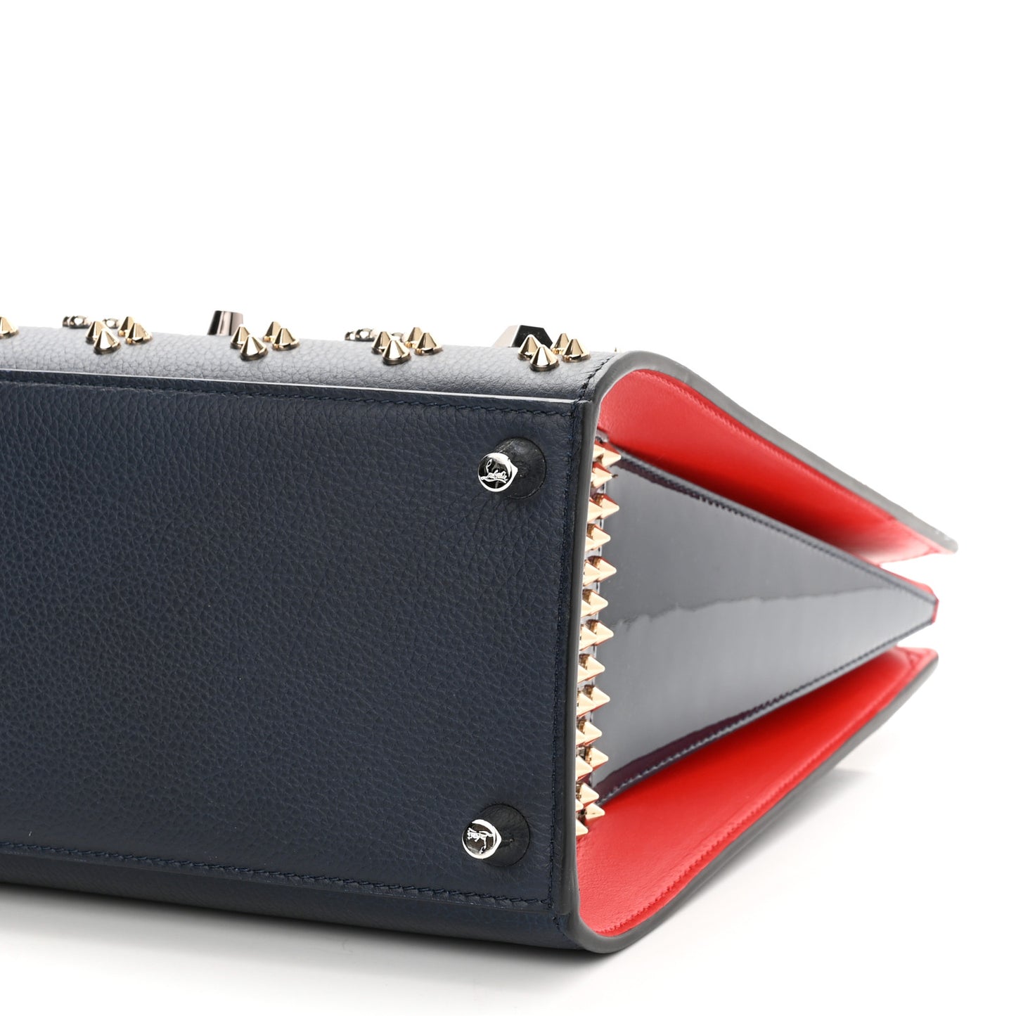 Calfskin Spikes Loubinthesky Medium Paloma Quartz Multimetal