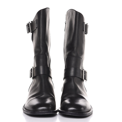 Chanel Calfskin Asymmetrical Mid Calf Boots 36.5 Black 2 of 10