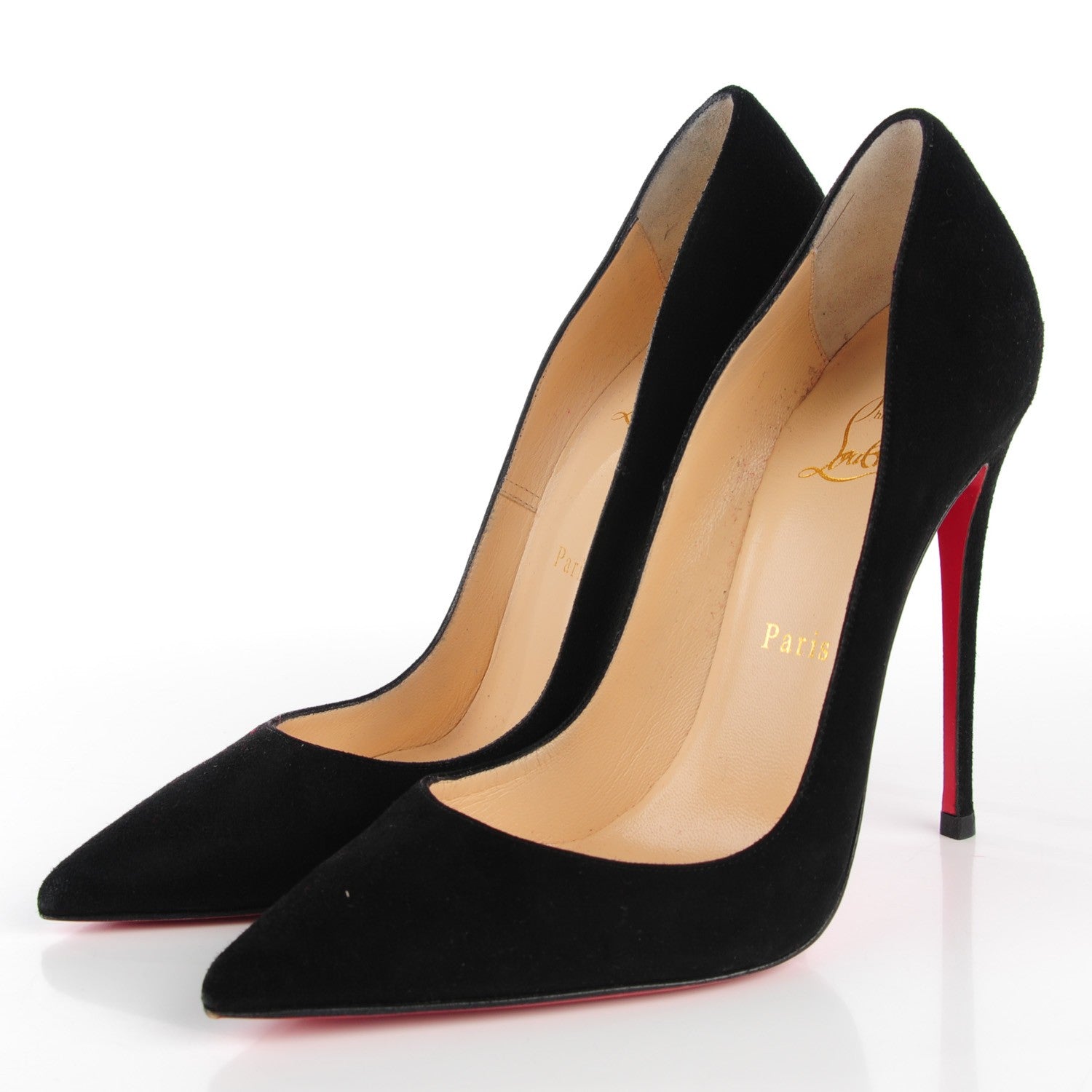 Christian Louboutin Suede So Kate 120 Pumps 38.5 Black 3 of 7